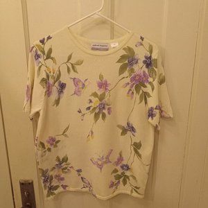 *3 FOR $13* Alfred Dunner floral beaded top